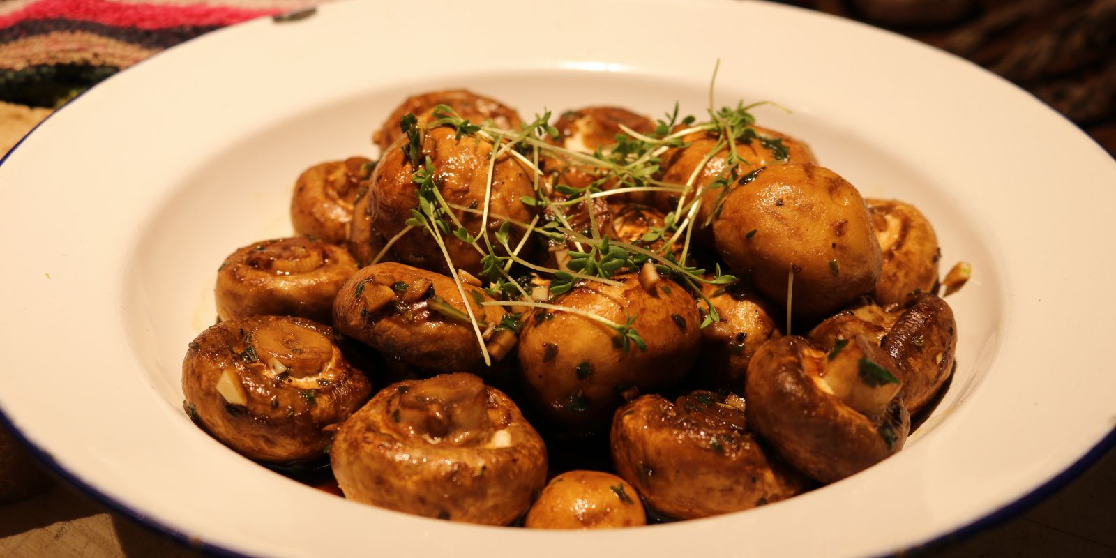 Champignons à l’ail rôtis