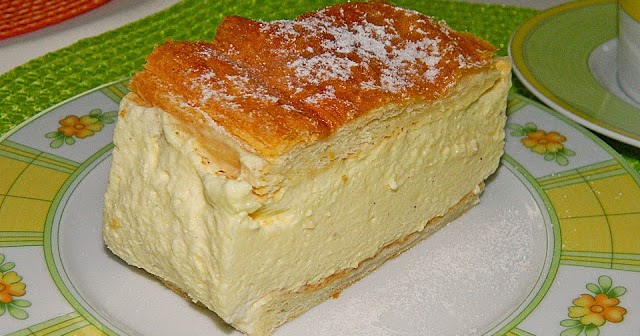 Cremeschnitte mit Topfenmousse