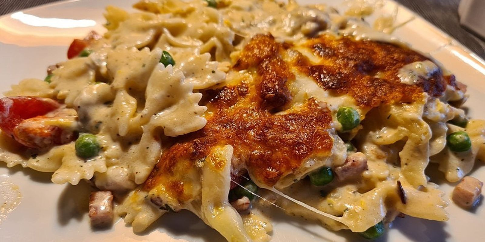 DER BESTE NUDEL – SCHINKEN – AUFLAUF IN LECKERER