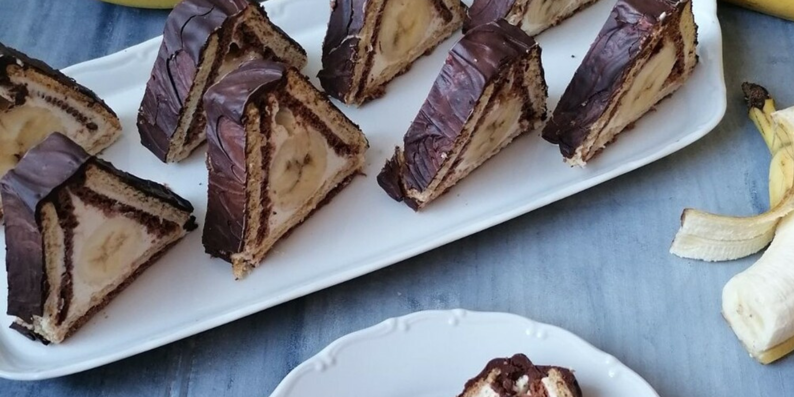 Dachkuchen mit Bananen und Erdbeeren – ohne Backen