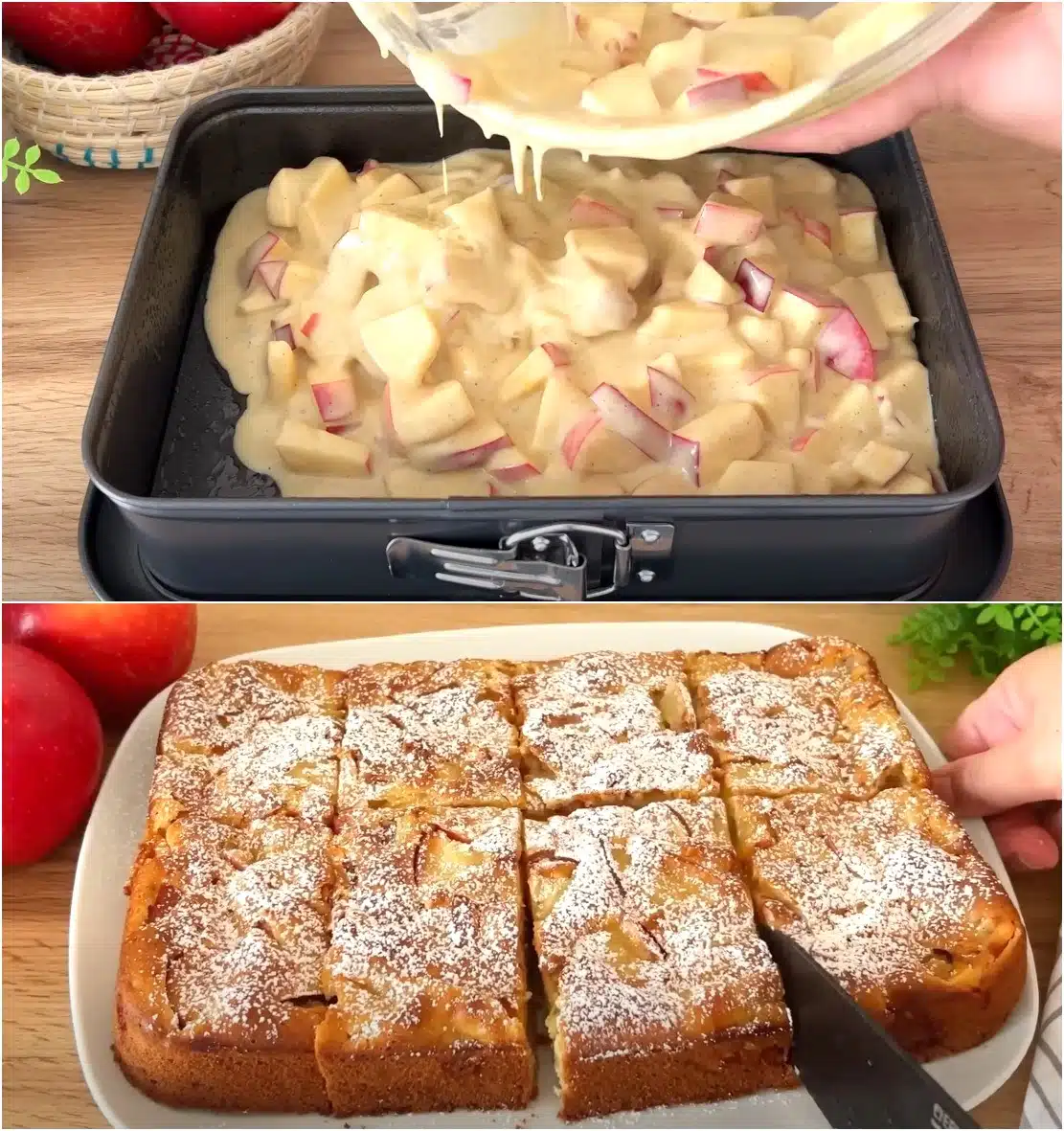 Der berühmte Apfelkuchen, der auf der Zunge zergeht! Jeder sucht nach diesem Rezept! simpel und einfach