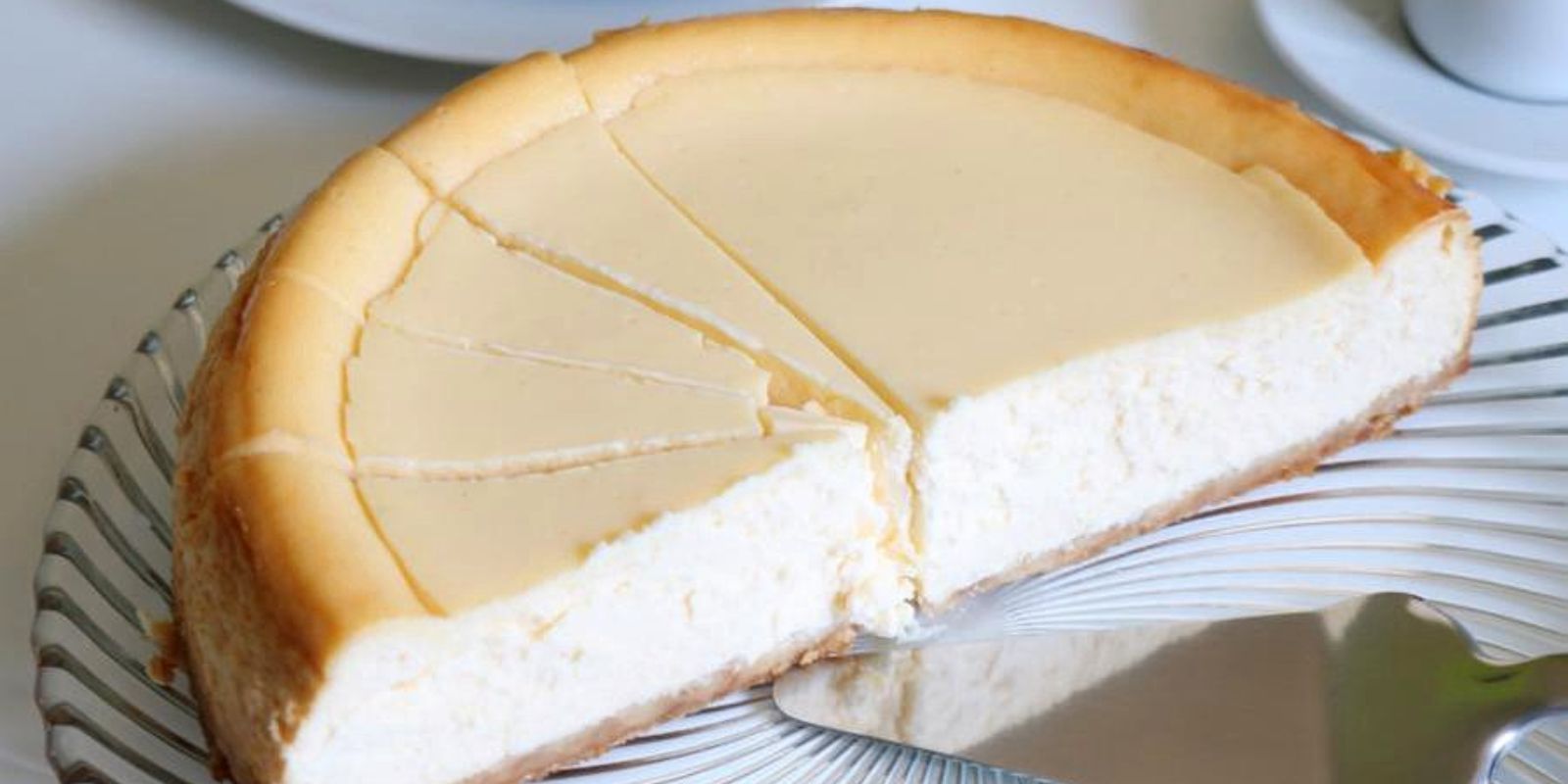 Der cremige Käsekuchen