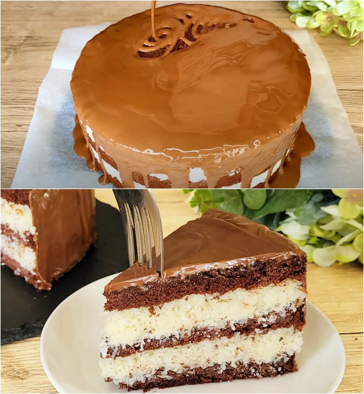 Diese No Bake Bounty Torte lässt sich ganz einfach selber machen und begeistert jeden Kokosliebhaber!