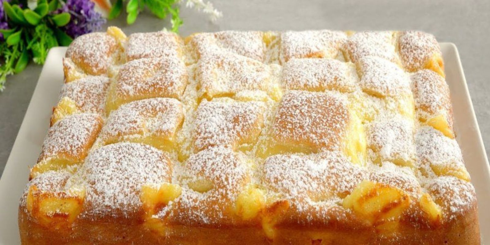 Du wirst nie einen anderen backen! – Apfelkuchen mit Vanillepudding