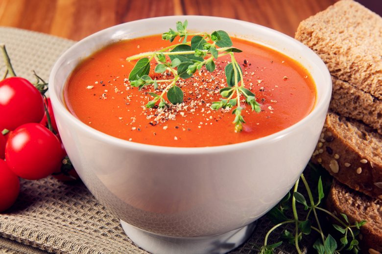Einfache Tomatencremesuppe