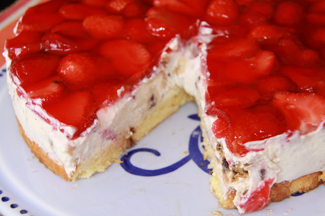 Erdbeerkuchen mit Mascarponecreme