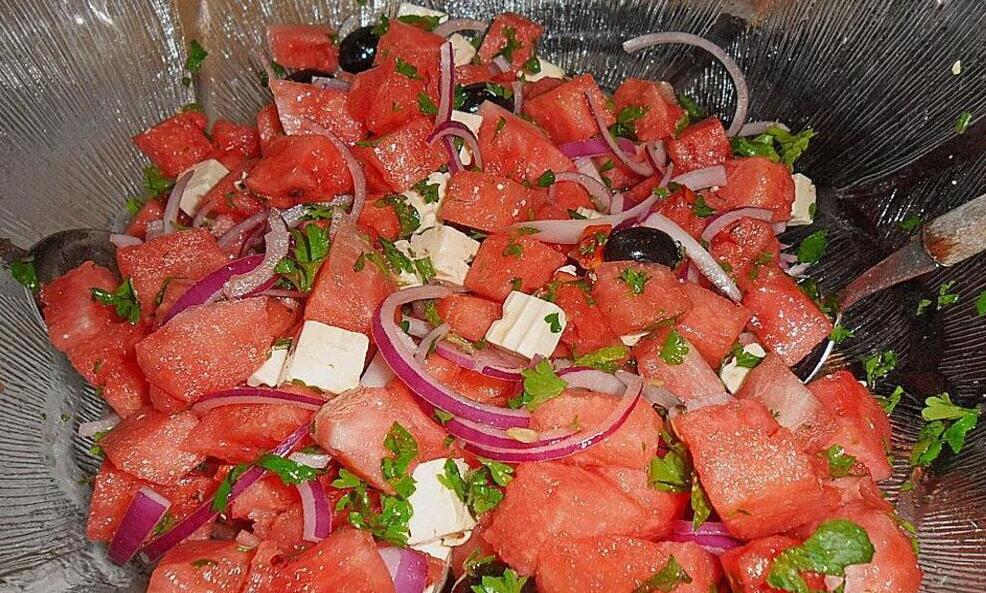 Erfrischeder Melonensalat