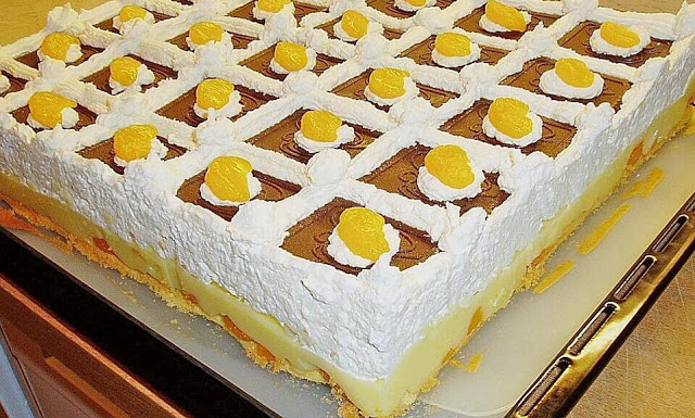 Fanta Schmand Kuchen mit Pudding