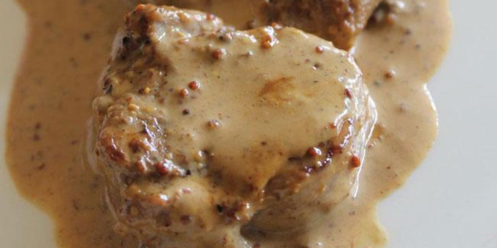 Filetbraten in Frischkäse Senfsauce