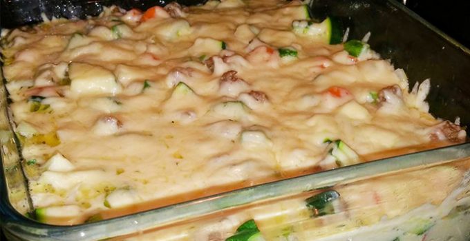 Fitness Hackfleisch-Zucchini-Auflauf