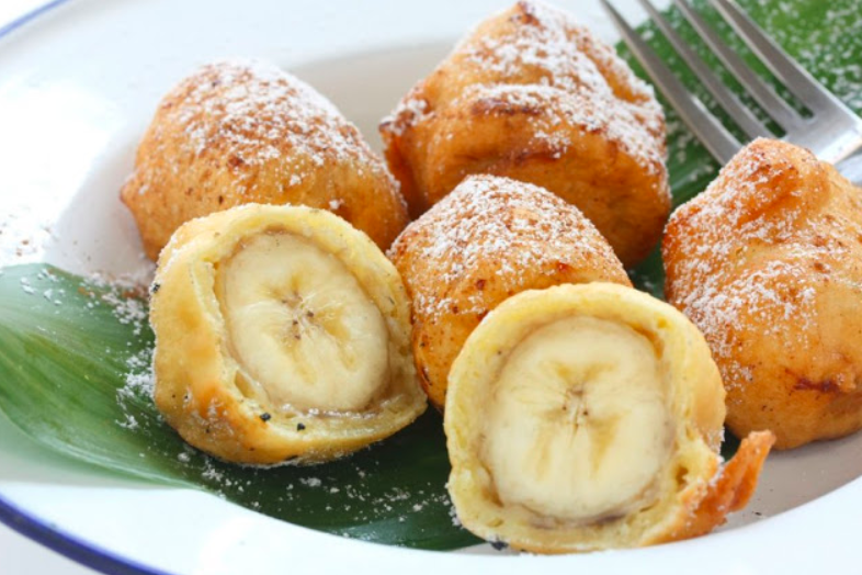 Gebackene Bananen auf chinesische Art