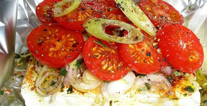 Gebackener Schafskäse (Ein schnelles Gericht, das sich hervorragend als Vorspeise eignet)