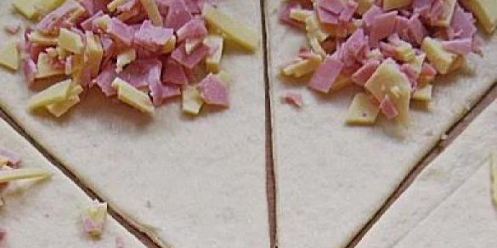 Gouda Hörnchen mit Schinken