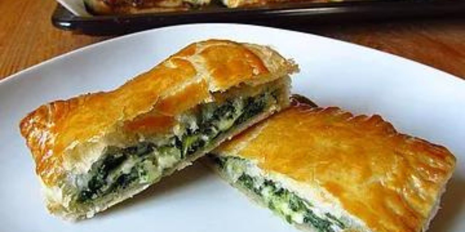 Griechische Spinat Taschen