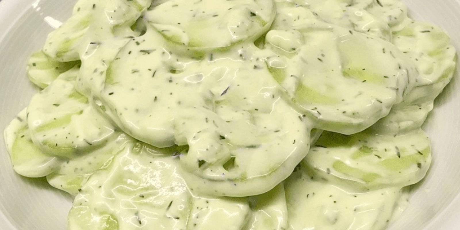 Gurkensalat mit Schmand/Joghurt