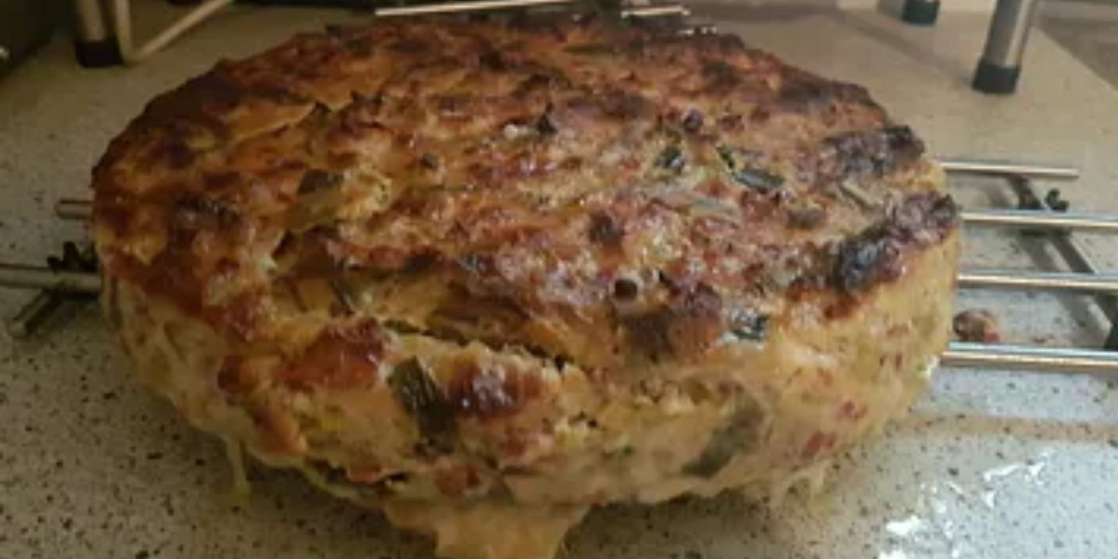 Hack Lauch Torte mit Gorgonzola