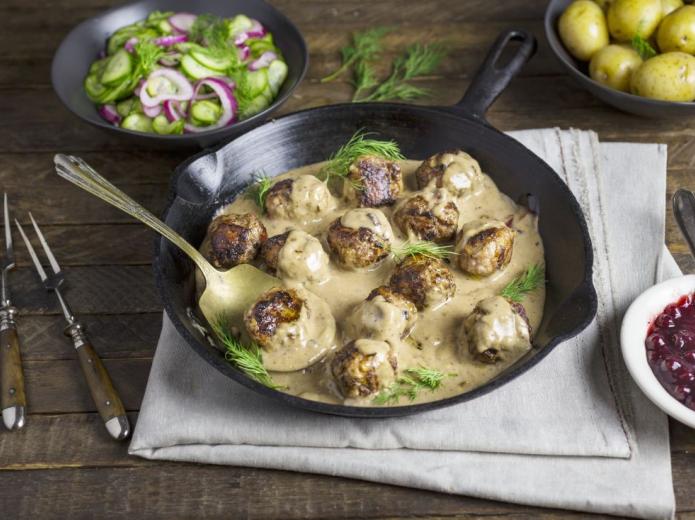 Hackbällchen in Käse-Sahne-Soße