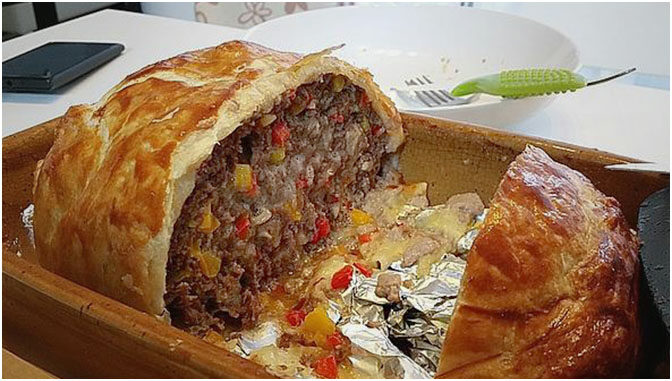 Hackbraten in Blätterteig Tolles Rezept