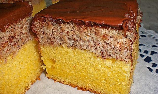 Haselnuss leckerer Schnitten