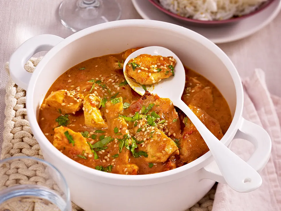 Hähnchen-Curry mit Reis