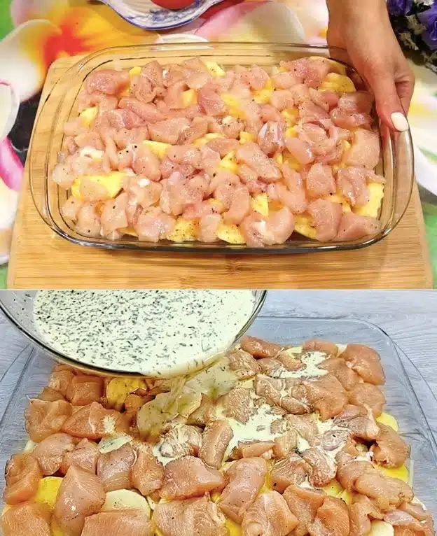 Hähnchen Kartoffel Gratin, Vorsicht Suchtgefahr