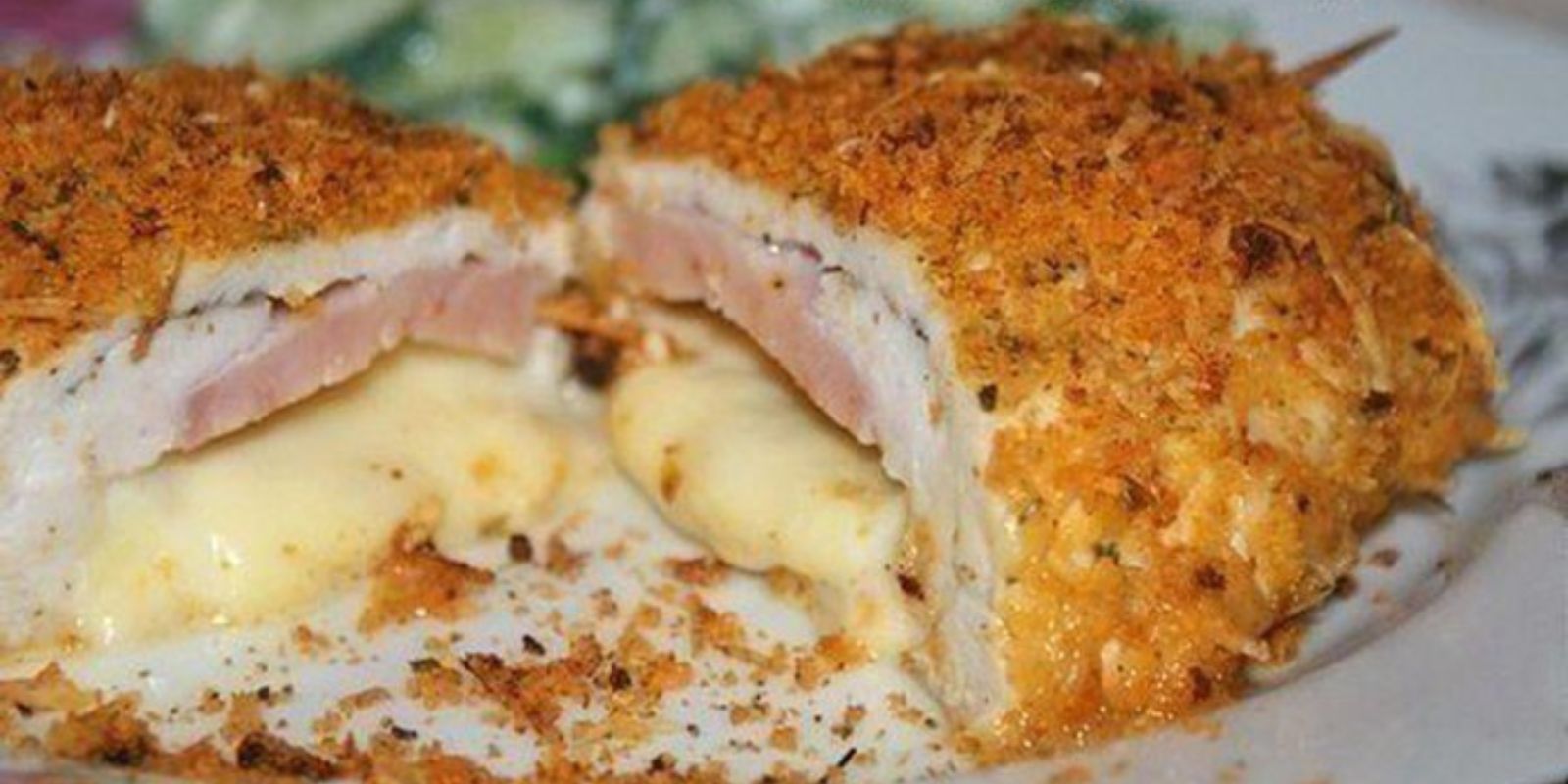 Hähnchenbrust mit Parmesankruste überbacken