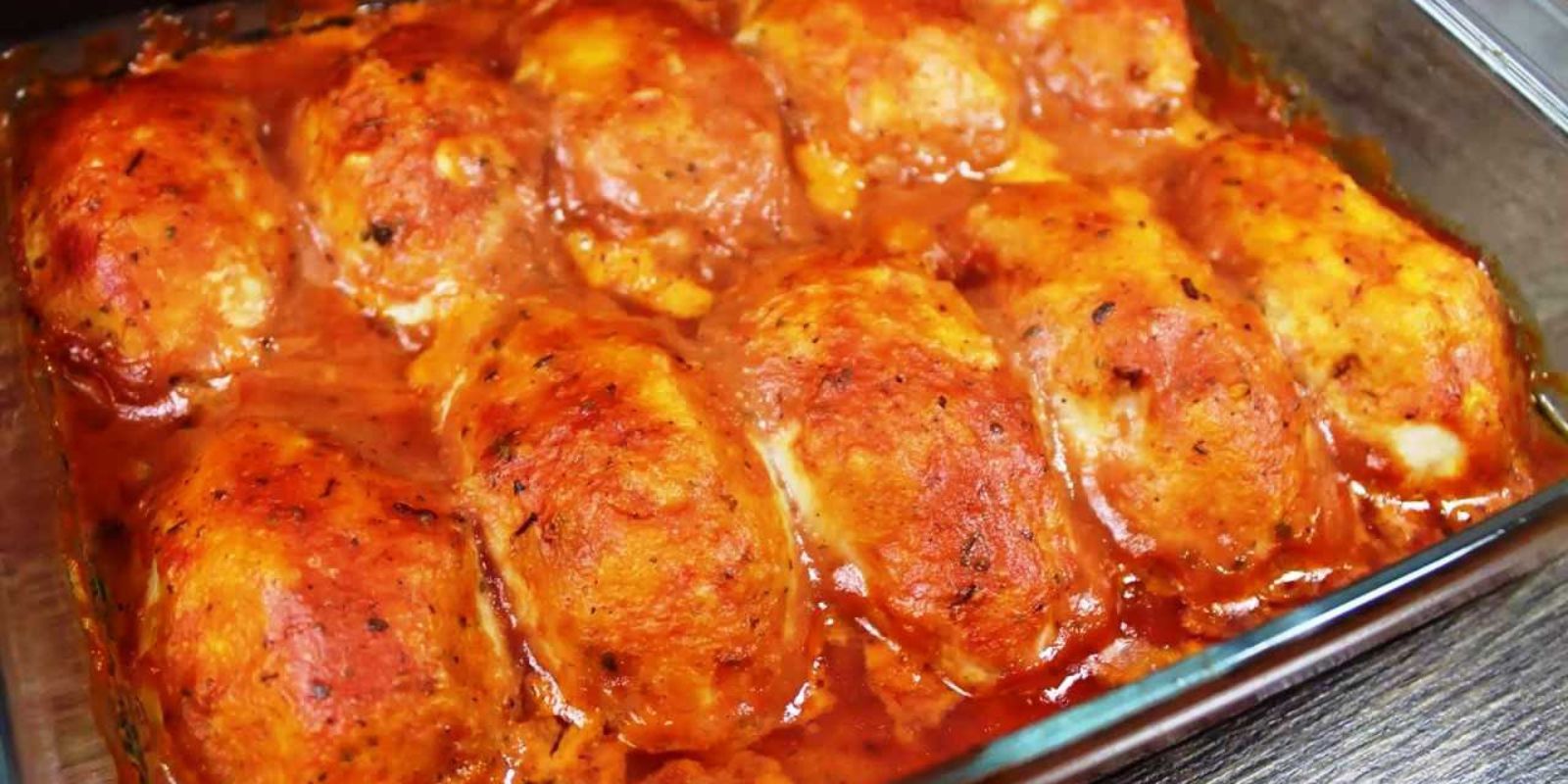 Hähnchenbrust mit Parmesankruste überbacken