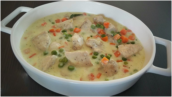 Hühnerfrikassee Das Rezept lässt sich gut vorbereiten.