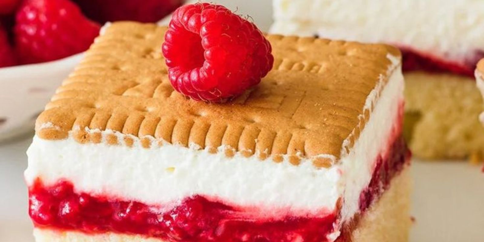 Himbeer-Butterkeks-Kuchen – Fruchtiger Genuss in jeder Biss