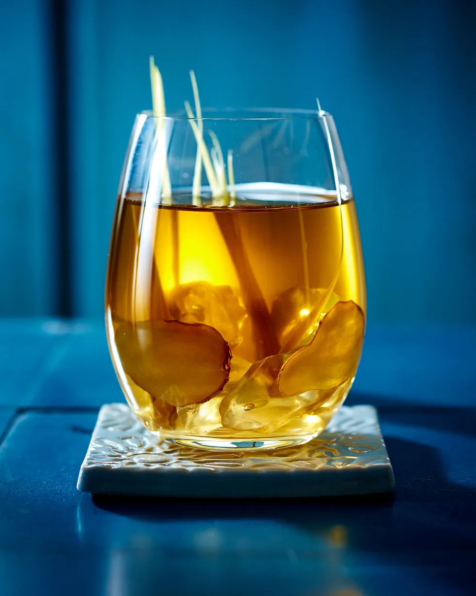 Ingwer-Zitronengras-Eistee