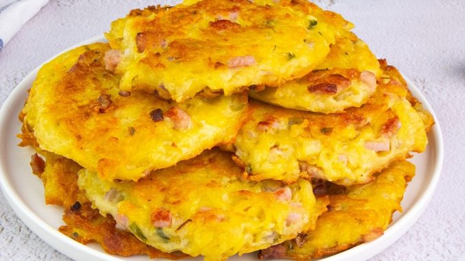 Ist in weniger als 10 Minuten fertig! Kartoffel-Schinken-Krapfen: ein schnelles und leckeres Gericht!