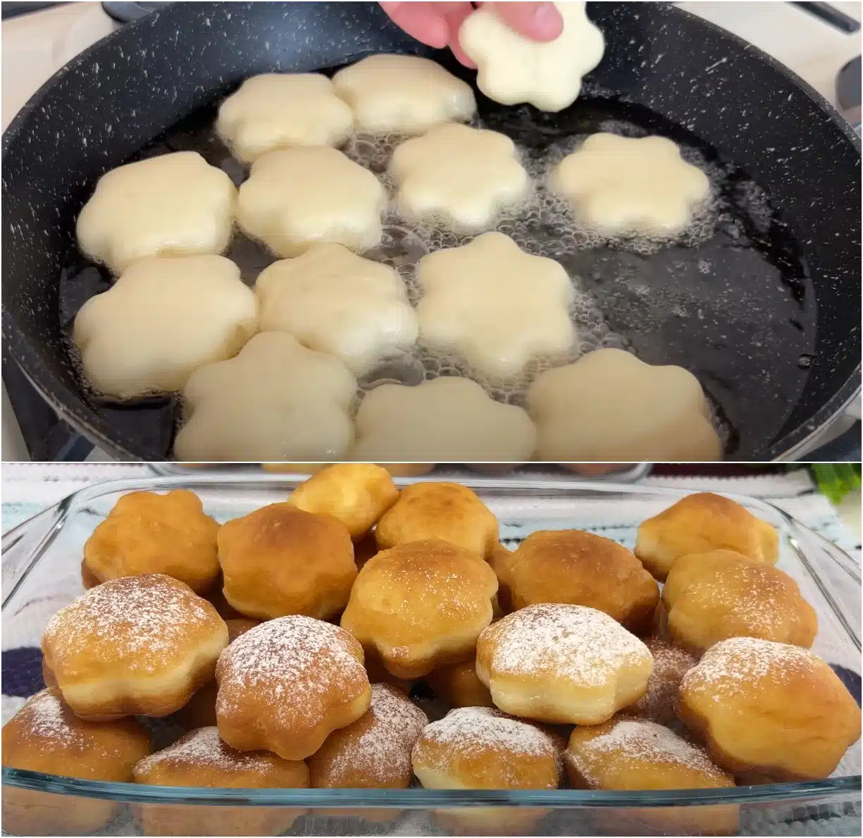 Kein Ofen, keine Eier! Jeder, der Mehl zu Hause hat, kann es schaffen! Unglaublich einfach