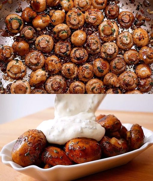 Knoblauch-Champignons