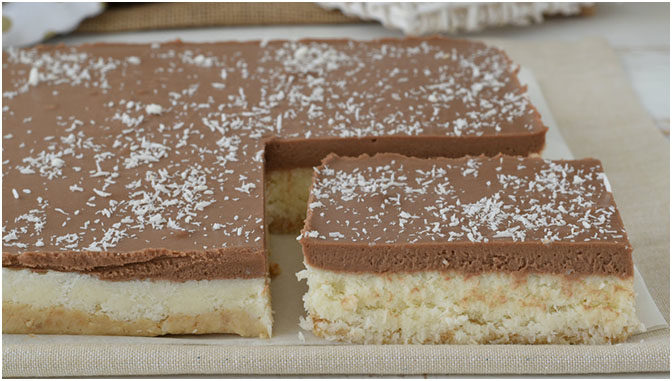 Kokos-Cheesecake mit Nutella oder Schokolade ohne Backen