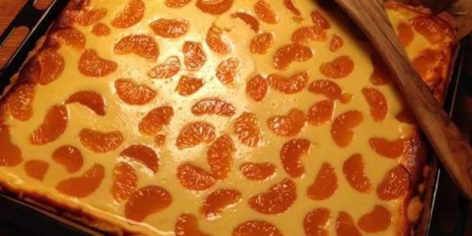 Käse Mandarinen Blechkuchen