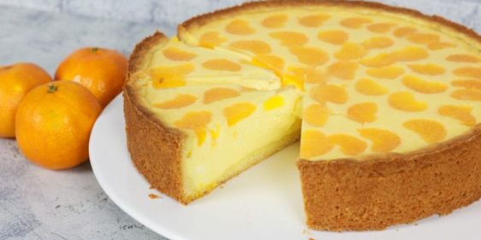 Käse-Mandarinen-Blechkuchen