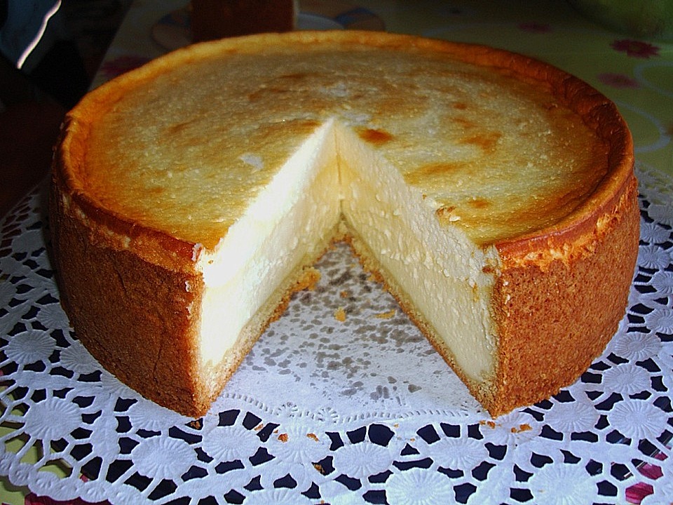 Käsekuchen mit 2 Schichten