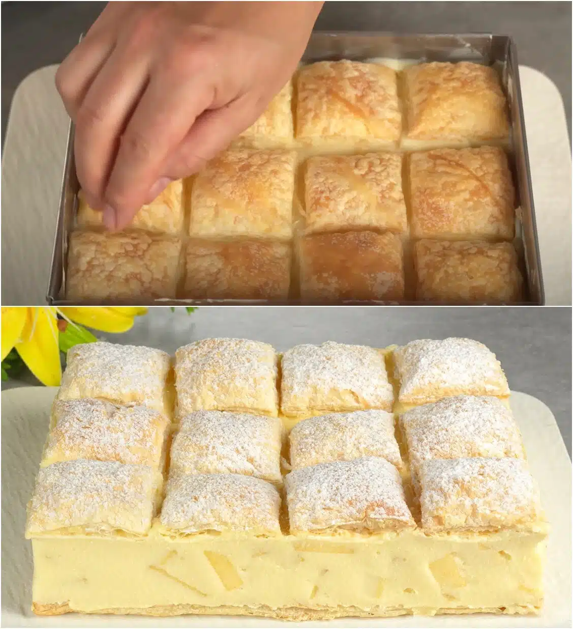 Kuchen in 5 Minuten! Sie werden diesen Kuchen jeden Tag backen. Einfach und lecker! Napoleon-Kuchen