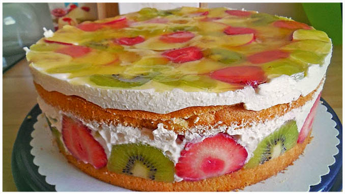 Lecker und Toll Obst Quark Torte