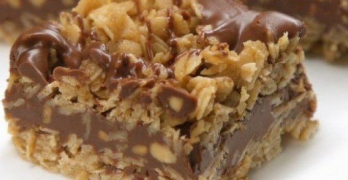 Leckere Schoko-Schnitte mit Haferflocken ohne backen