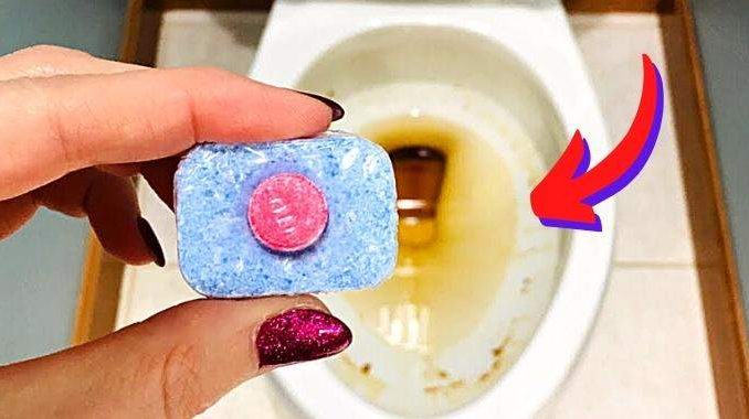 Legen Sie eine Spülmaschinentab in die Toilette (und bewundern Sie das Ergebnis)