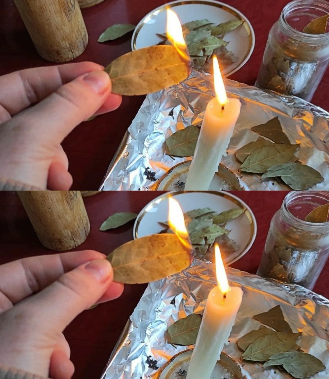 Lorbeerblätter zu Hause verbrennen