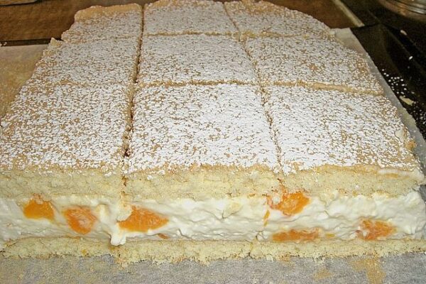 Mandarinen Quark Schnitten