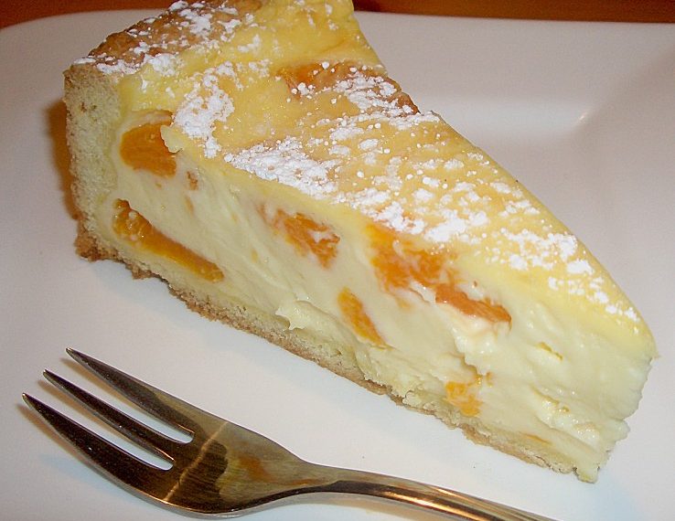 Mandarinen Schmand Pudding Kuchen