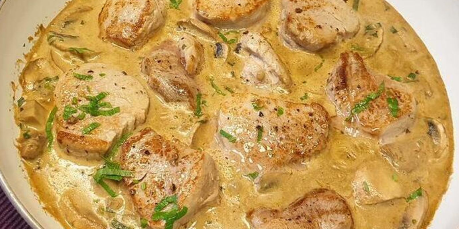 Medaillons in Pilzrahmsauce wie aus dem Restaurant