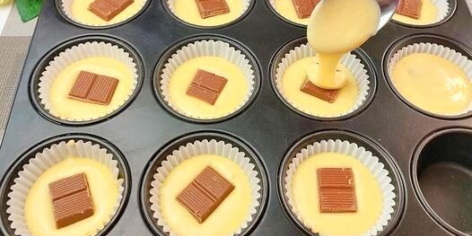 Megaleckere Muffins in 2 Minuten bereit für den Ofen