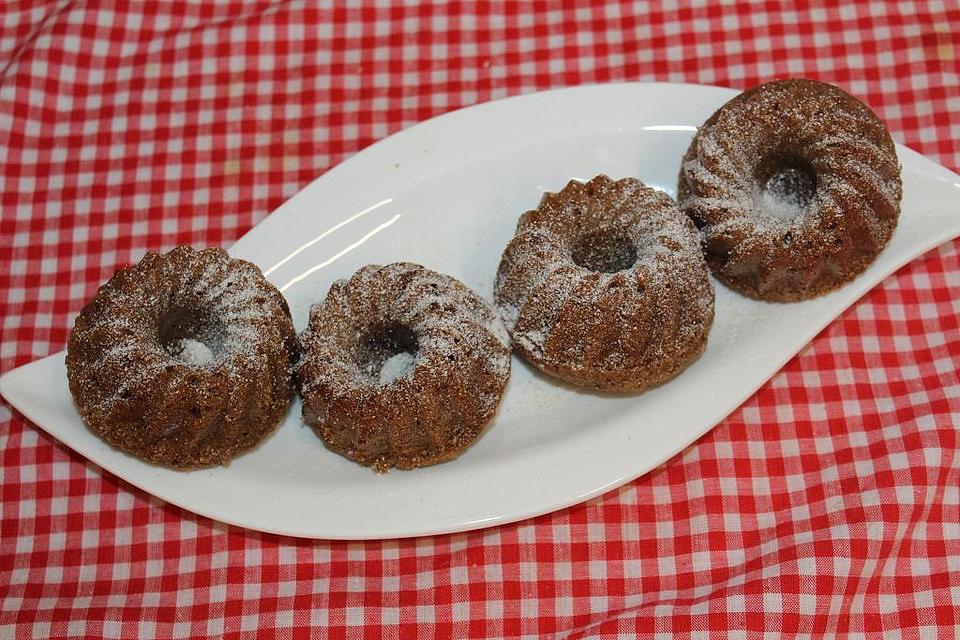 Mini-Nougat-Gugelhupfe