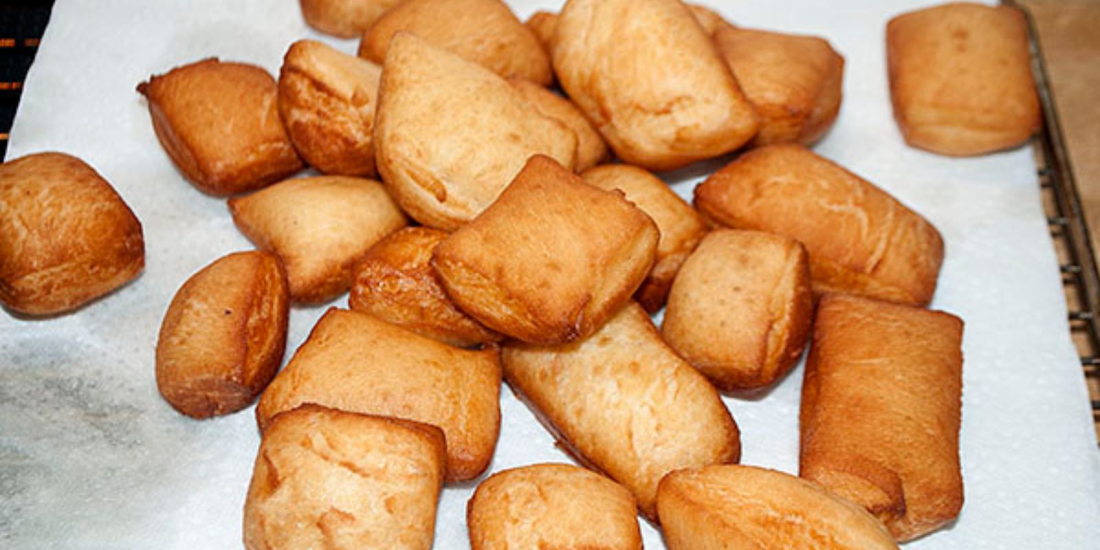 Omas Quark Mutzen, wie vom Jahrmarkt