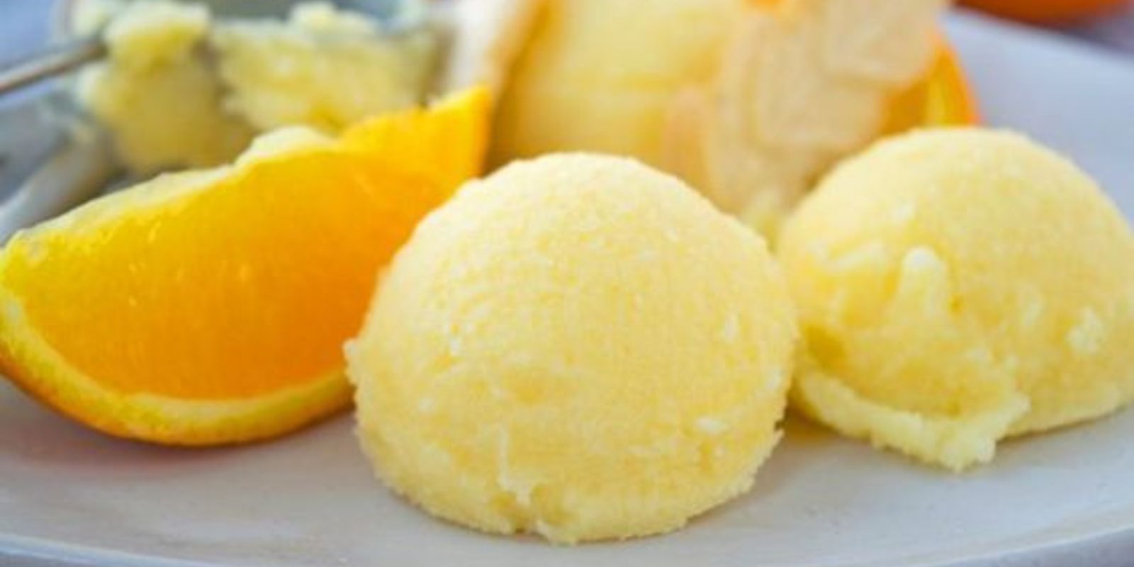 Orangensorbet mit 2 Zutaten