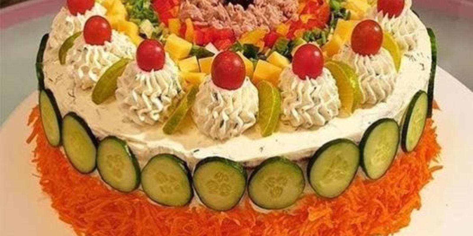 Party – Salattorte Blickfang auf jeder Feier